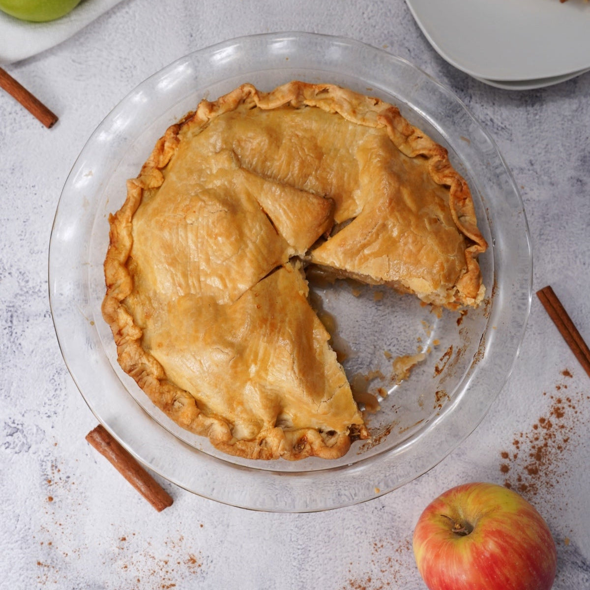 American Apple Pie (placinta cu mere) fara zahar 350 gr.